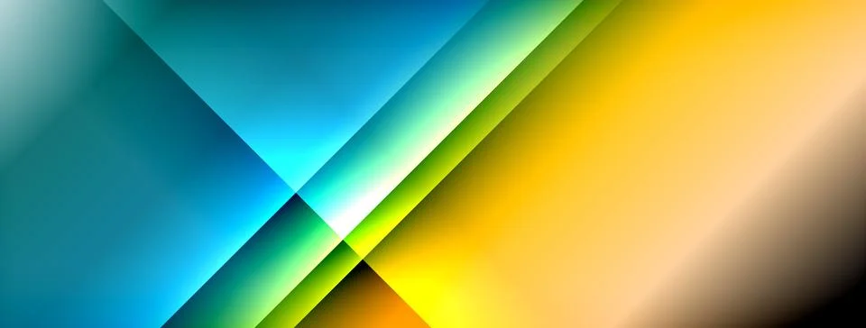 Dynamic shadow lines with gradient colors geometric background イラスト素材