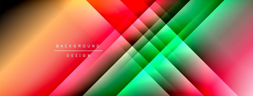 Dynamic shadow lines with gradient colors geometric background イラスト素材