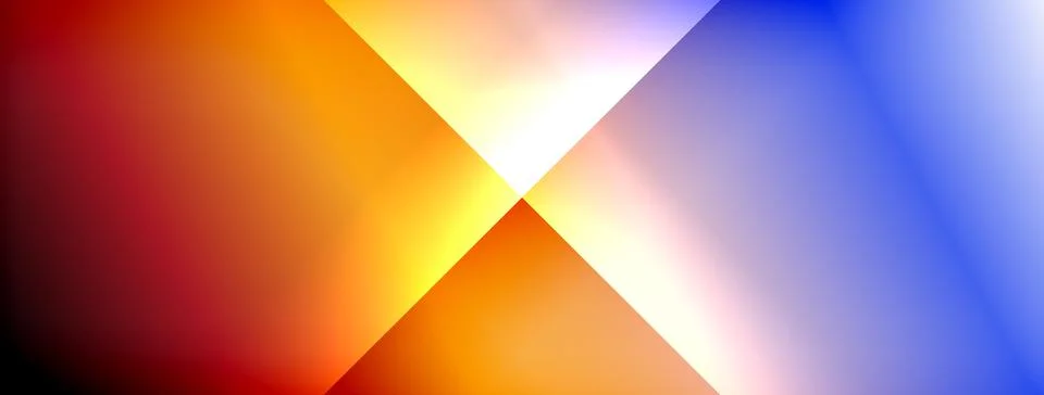 Dynamic shadow lines with gradient colors geometric background Illustrazione stock