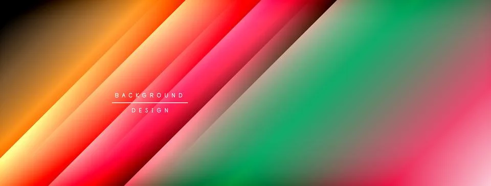 Dynamic shadow lines with gradient colors geometric background イラスト素材