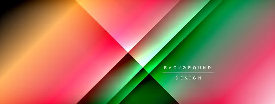 Dynamic shadow lines with gradient colors geometric background イラスト素材