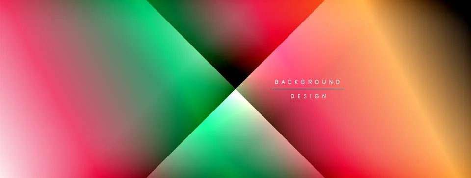 Dynamic shadow lines with gradient colors geometric background Illustrazione stock