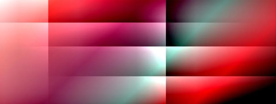 Dynamic shadow lines with gradient colors geometric background Stock Illustration