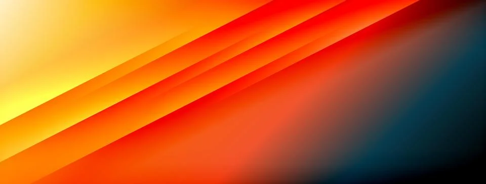 Dynamic shadow lines with gradient colors geometric background Illustrazione stock