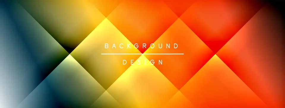 Dynamic shadow lines with gradient colors geometric background Illustrazione stock