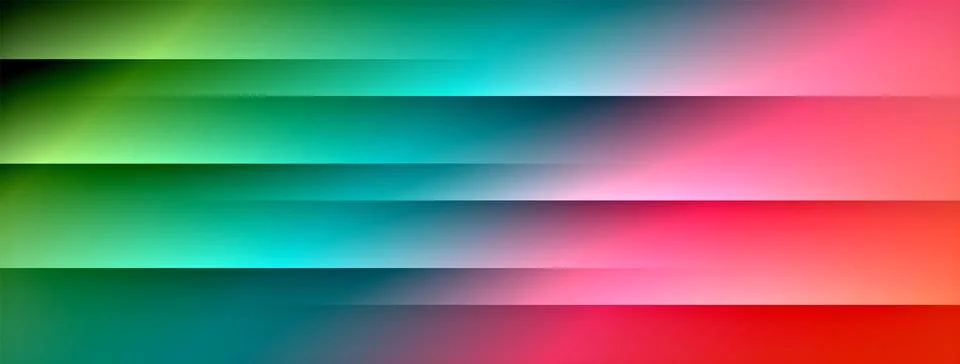 Dynamic shadow lines with gradient colors geometric background Stock Illustration
