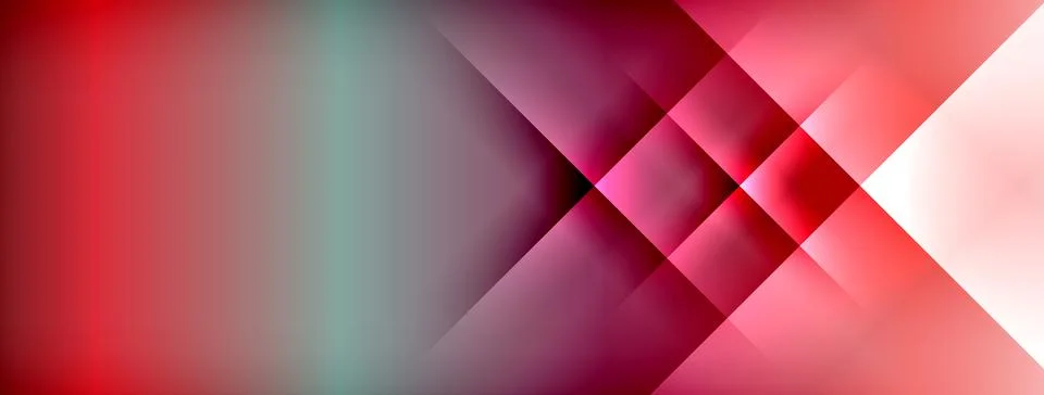 Dynamic shadow lines with gradient colors geometric background Stock Illustration