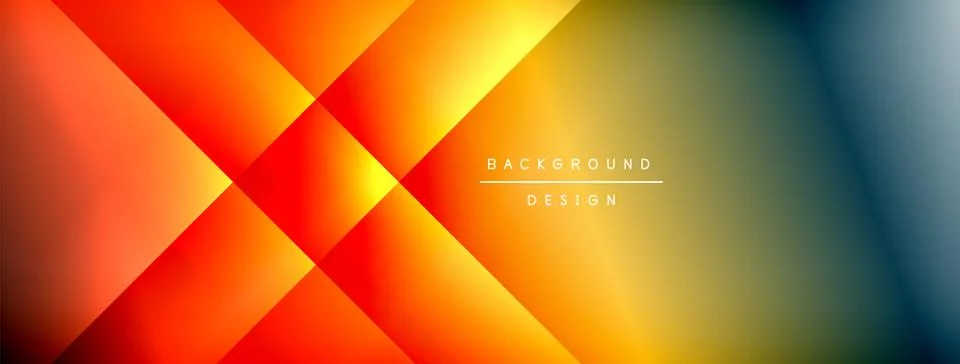 Dynamic shadow lines with gradient colors geometric background Stock Illustration