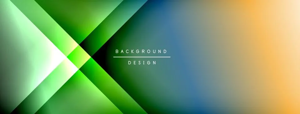 Dynamic shadow lines with gradient colors geometric background Illustrazione stock