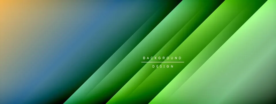Dynamic shadow lines with gradient colors geometric background Stock Illustration