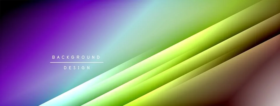 Dynamic shadow lines with gradient colors geometric background Illustrazione stock