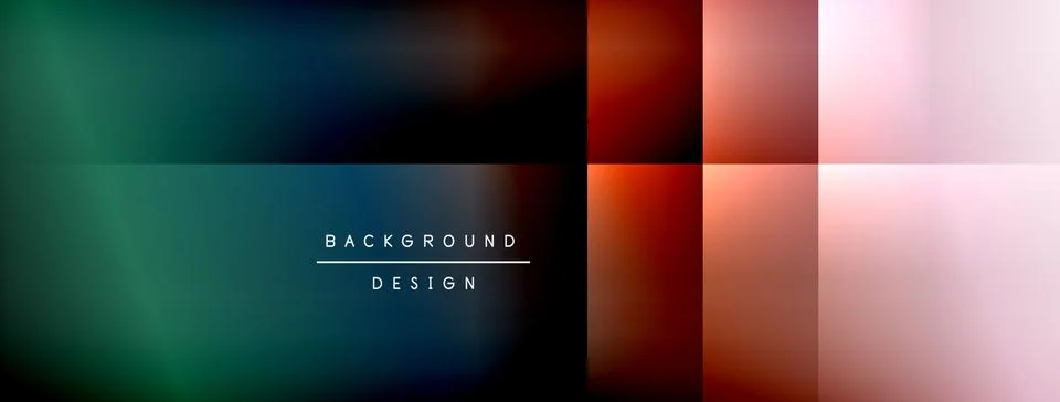 Dynamic shadow lines with gradient colors geometric background Stock Illustration
