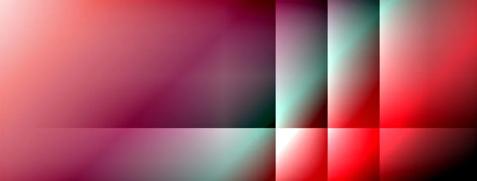 Dynamic shadow lines with gradient colors geometric background Stock Illustration