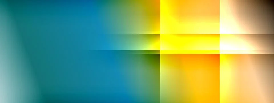 Dynamic shadow lines with gradient colors geometric background Illustrazione stock
