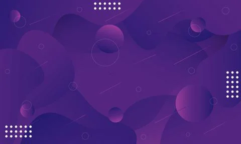 Dynamic shape composition. Background design with purple gradient Stock Illustration
