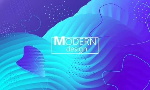 Dynamic shapes. 3D background. Vector illustration Illustrazione stock