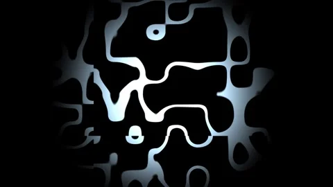 Dynamic shapes and patterns flow on a dark background Stock Footage 339016988
