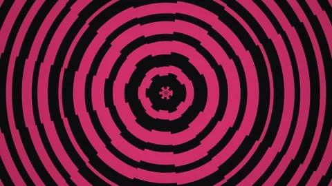 Dynamic shapes create patterns in vivid colors on a dark Stock Footage 339518419