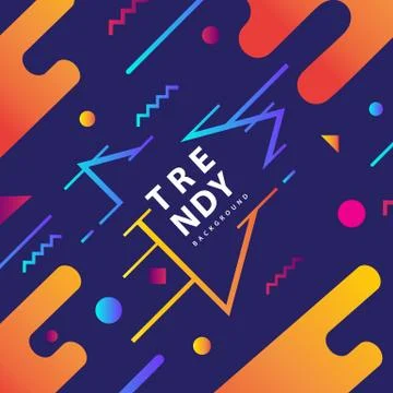 Dynamic shapes form with irregular parallel rounded lines with triangle frame Stock Illustration
