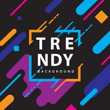 Dynamic shapes form with irregular parallel rounded lines with square frames  Stock Illustration