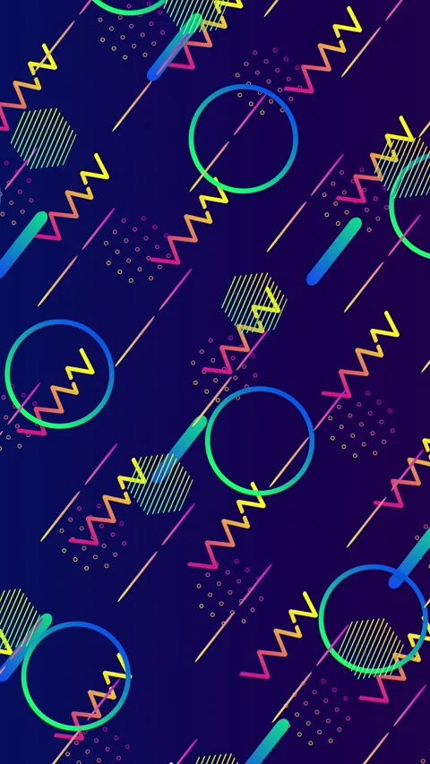 Dynamic Shapes Pattern Backgroun. Stock Footage 240727624