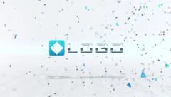 Dynamic Shatter Elements Explosion Light Action Business Logo Reveal Stinger Stock After Effects