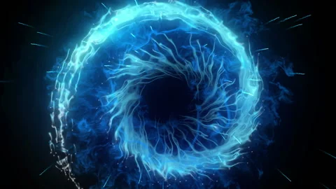 Dynamic shockwave explosion fire particle effect Stock Footage 148724065