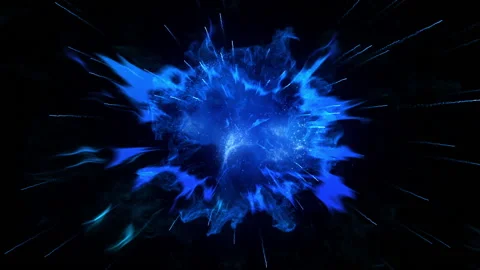 Dynamic shockwave explosion fire particle effect Stock-Footage 148724196
