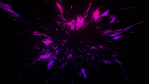 Dynamic shockwave explosion fire particle effect 動画素材 148724430