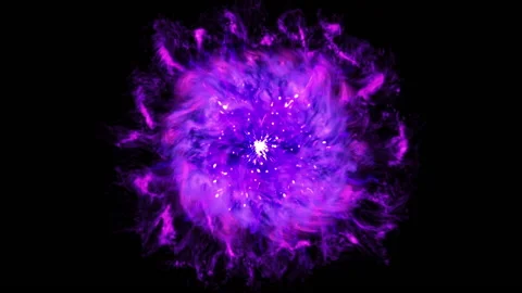 Dynamic shockwave explosion fire particle effect Vídeos de archivo 148839904