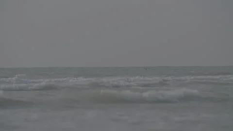 Dynamic shot of slow motion waves Stock Footage 169645694