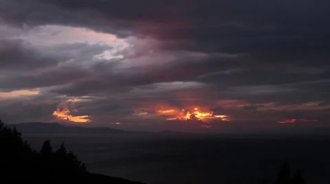 Dynamic sky after storm Stock Footage 40353100