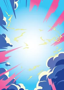 Dynamic Sky Background Stock Illustration