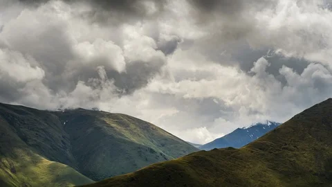 Dynamic sky over over mountain area. 4k video Time Lapse Stock Footage 106516698