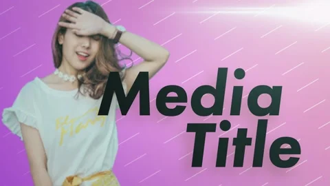 Dynamic Slide Media Title Stock After Effects