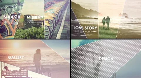 Dynamic Slides Opener v2 库存 After Effects