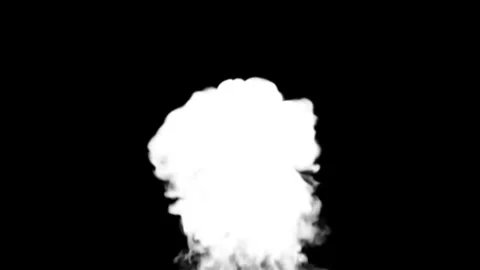 Dynamic smoke element with alpha channel for effects. Stock Footage 336327738