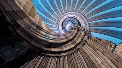 Dynamic snail shell object animated around Stock-Footage 49681174