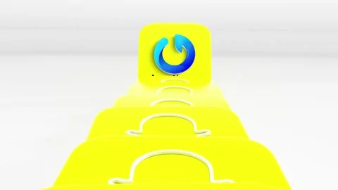 Dynamic Snapchat 3D Icons After Effects素材