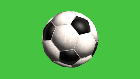 Dynamic Soccer Ball Strikes Camera on Green Screen Stock Footage 267694247
