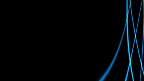 Dynamic Soft Blue Light Trails Flowing on a Dark Background. Stock Footage 340026038