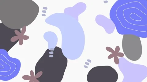 Dynamic soft patterns with curvy lines and delicate hues on white background Stock Footage 324832542