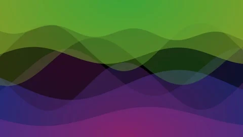 Dynamic soft waving abstract color painting gentle flow animation background Stock Footage 332885103