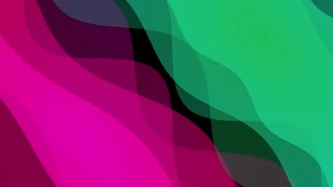 Dynamic soft waving abstract color painting gentle flow animation background Stock Footage 332885104