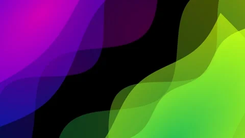 Dynamic soft waving abstract color painting gentle flow animation background Stock Footage 332885106