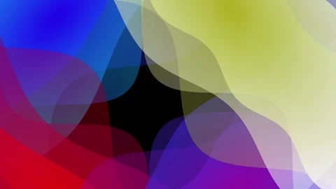 Dynamic soft waving abstract color painting gentle flow animation background Video stock 332885123