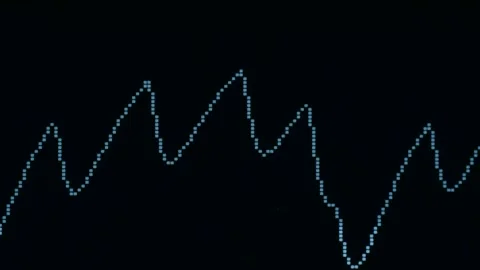 Dynamic sound wave captured in close-up revealing intricate patterns and Stock Footage 312984031