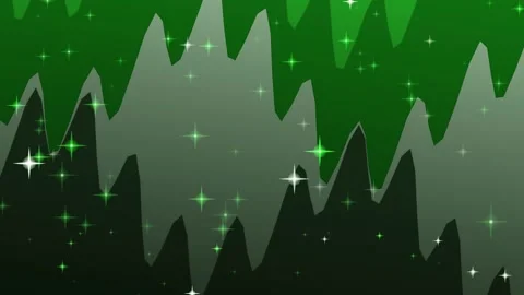 Dynamic sparkling light effects on an abstract green and grey wavy backgrou.. Stock Footage 328897530