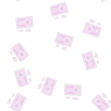 Dynamic speaker glyph seamless pattern イラスト素材
