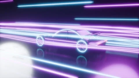 Dynamic speed car race bg able to loop endless Stock Footage 347052141